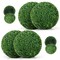 Artificial Plant Boxwood Topiary Ball for Patio Garden Front Door Balcony Backyard